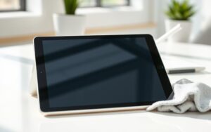 clean iPad screen