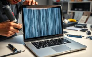 how to fix vertical lines on macbook pro