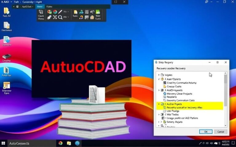 how to open recovery file in autocad