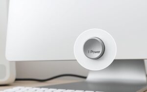 stuck power button iMac