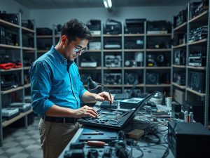 Computer Repair Technician Workplace