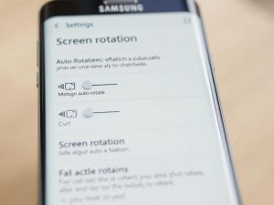 Samsung Auto Rotate Settings