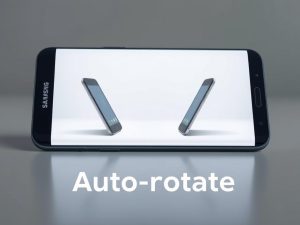 how do you fix auto rotate on samsung