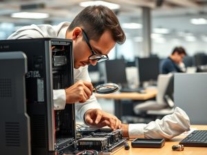 what does a computer repair technician do