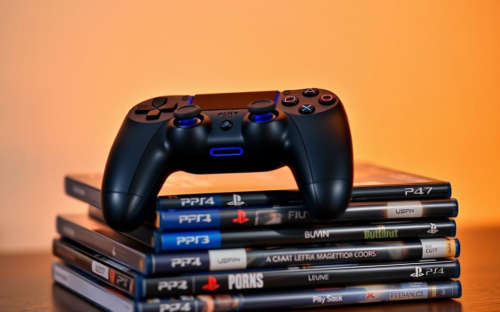 PS5 controller with PS4 games