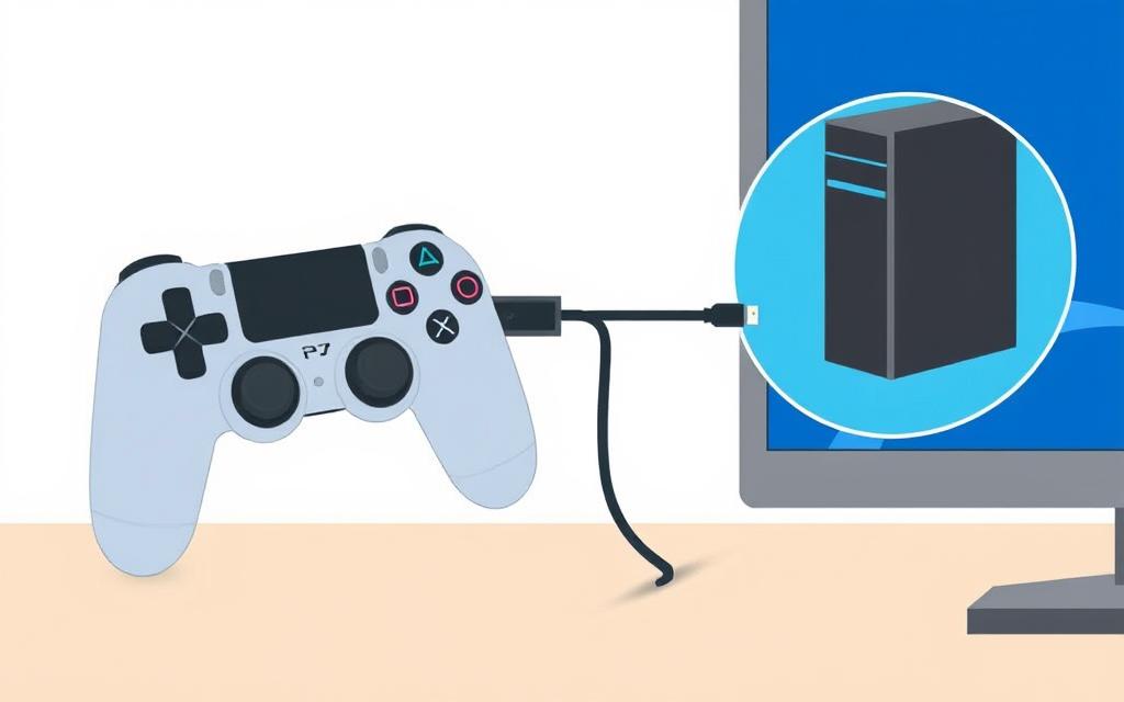 how to connect ps4 controller to pc