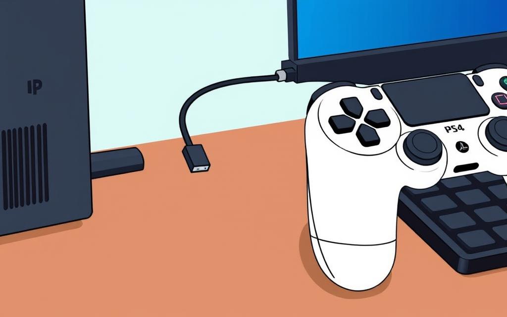how to connect ps4 controller to pc