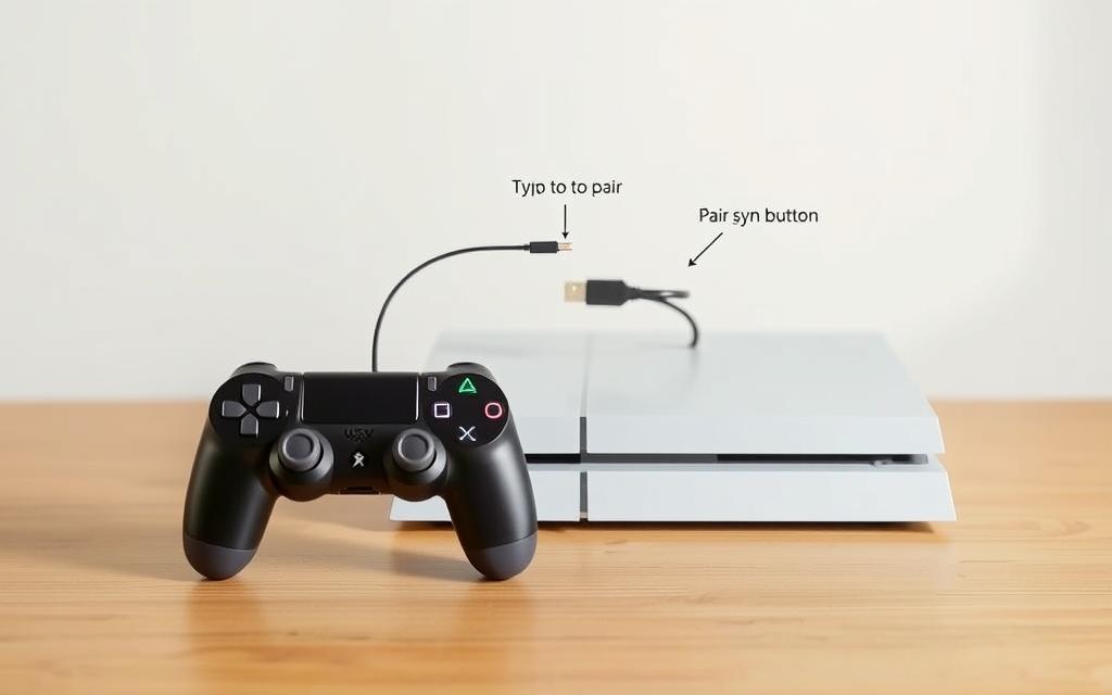 how to pair ps4 controller to ps4